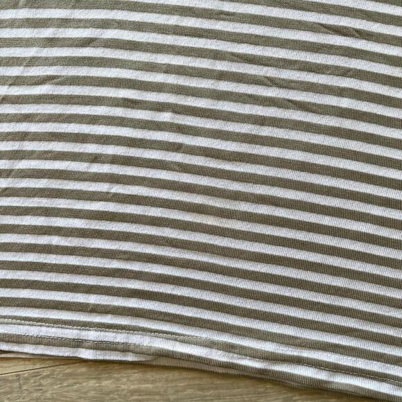 Disney Vintage Rainbow Embroidered Striped Tan & White Mickey Mouse Retro Indie - Picture 8 of 8